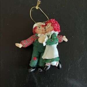 Raggedy Ann and Andy Doll Couple Ornament